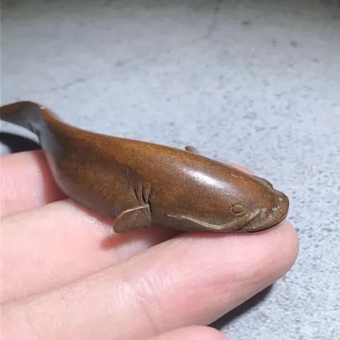 Copper Catfish Tea Pet Ornament image 3