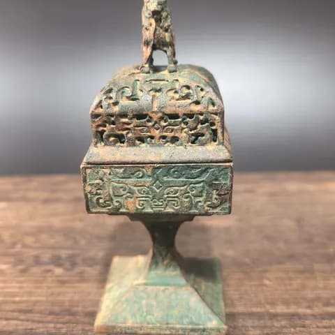 Antique-Style Bronze Pixiu Incense Burner image 3