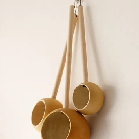 Natural Gourd Water Dipper image 3