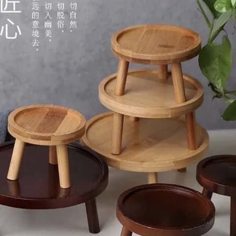 Bamboo Flowerpot Stand image 2