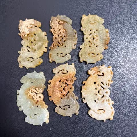 Xiuyan Jade Huang Pendant Ornament