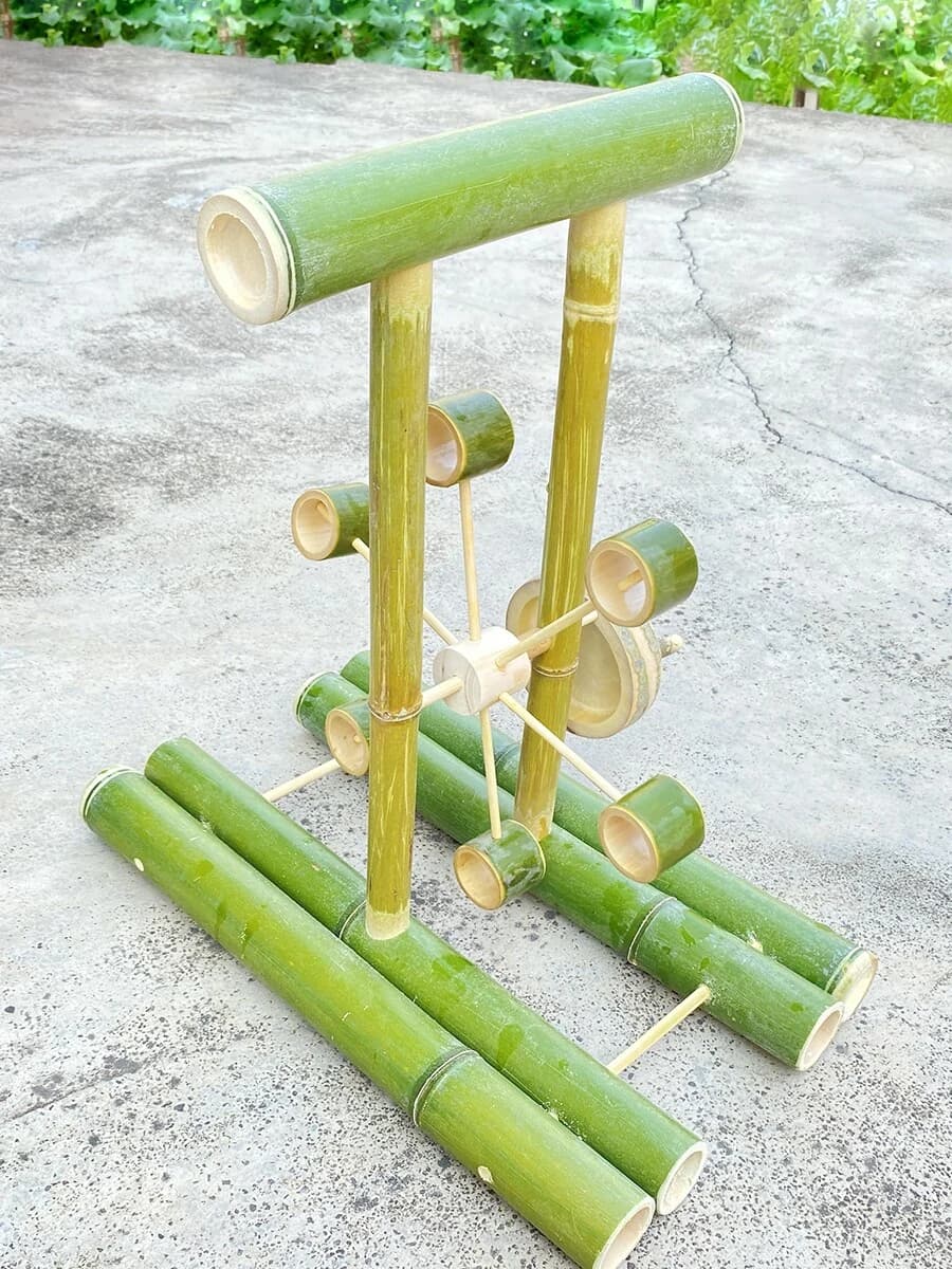 Handmade Bamboo Waterwheel Model