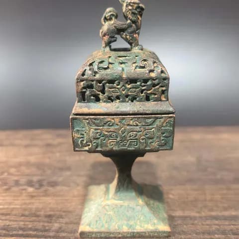 Antique-Style Bronze Pixiu Incense Burner image 2