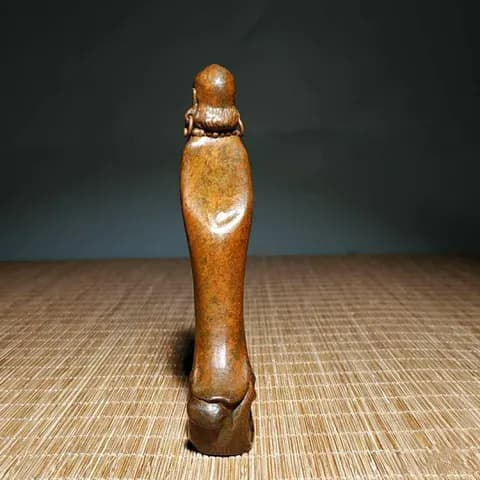 Copper Bodhidharma Statue Ornament image 2