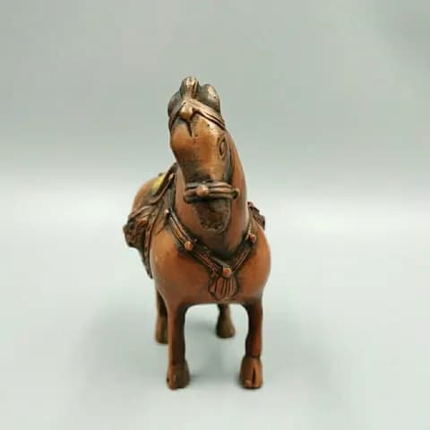 Red Copper Ferghana Horse Ornament image 3