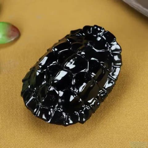 Hetian Jade Tortoise Shell Hand Piece image 3