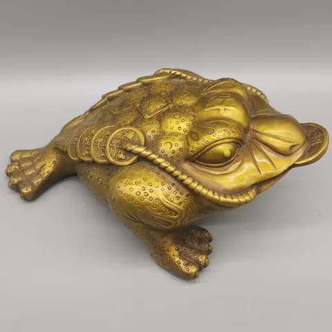 Copper Three-Legged Money Toad Ornament