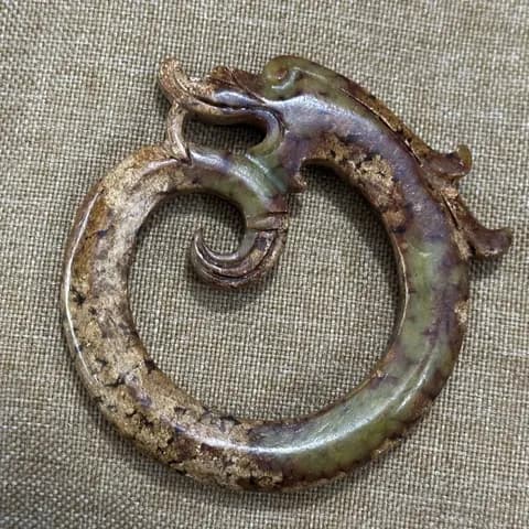Xiuyan Jade Bi Disc Ornament image 3