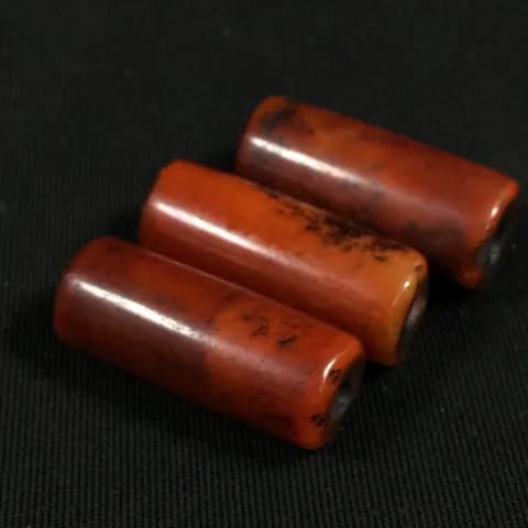 Red Agate Large-Hole Lezi Bead image 2