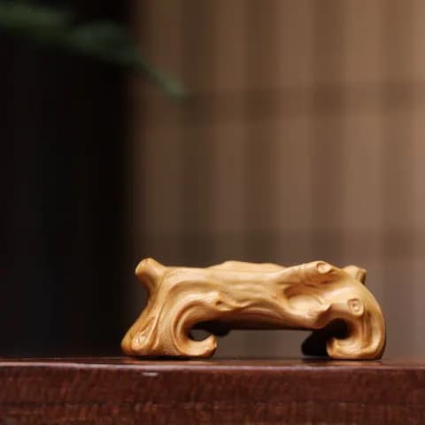 Solid Wood Carved Display Stand