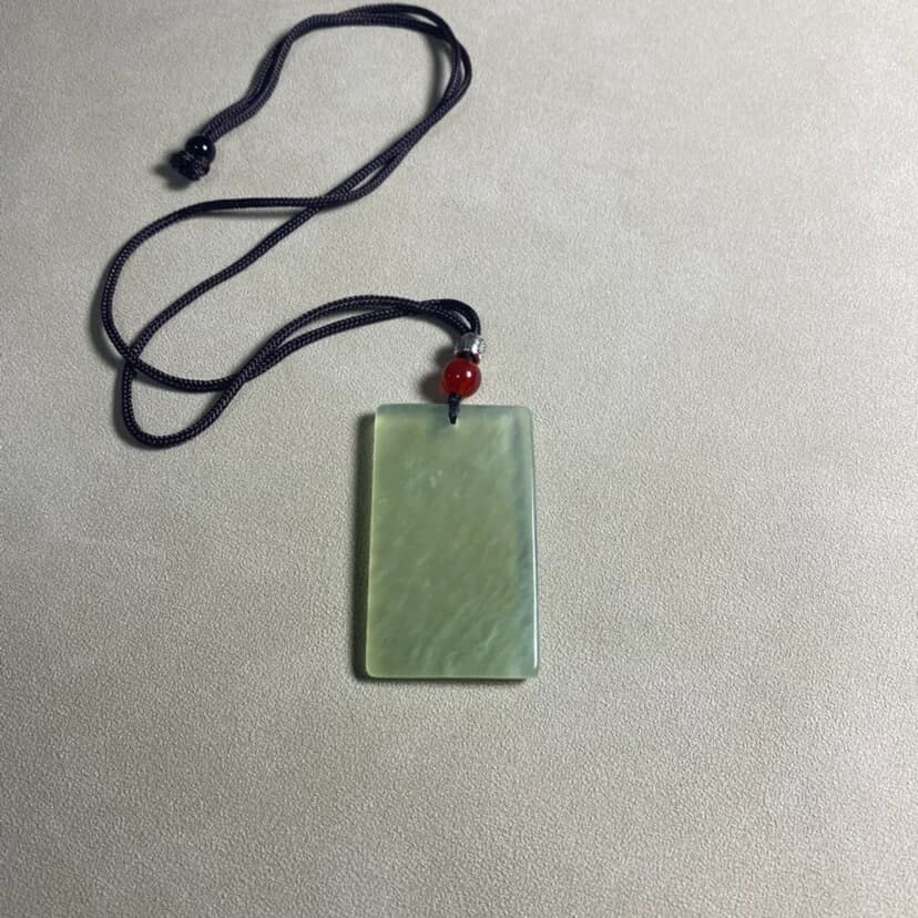 Xiuyan Jade Peace Plaque Pendant