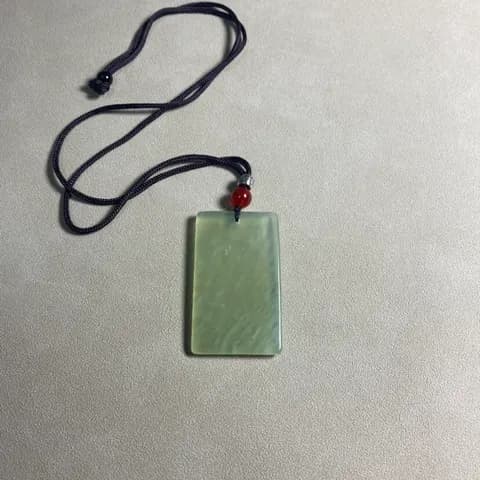 Xiuyan Jade Peace Plaque Pendant