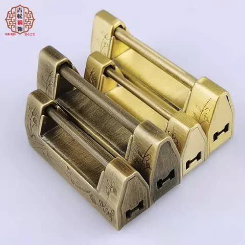 Antique-Style Copper Padlock