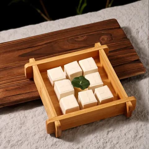 Bamboo and Wood Snack Plate