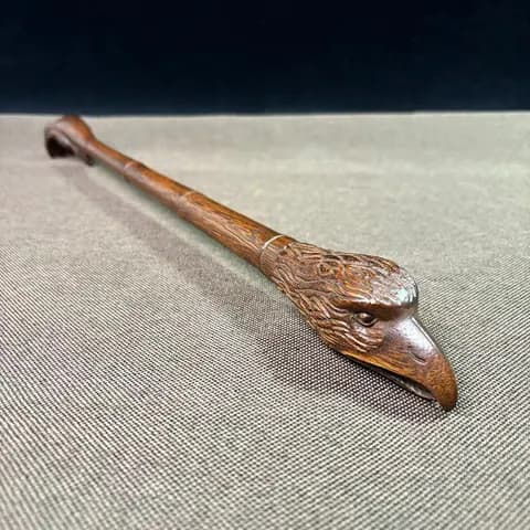Rosewood Eagle-Carved Back Scratcher