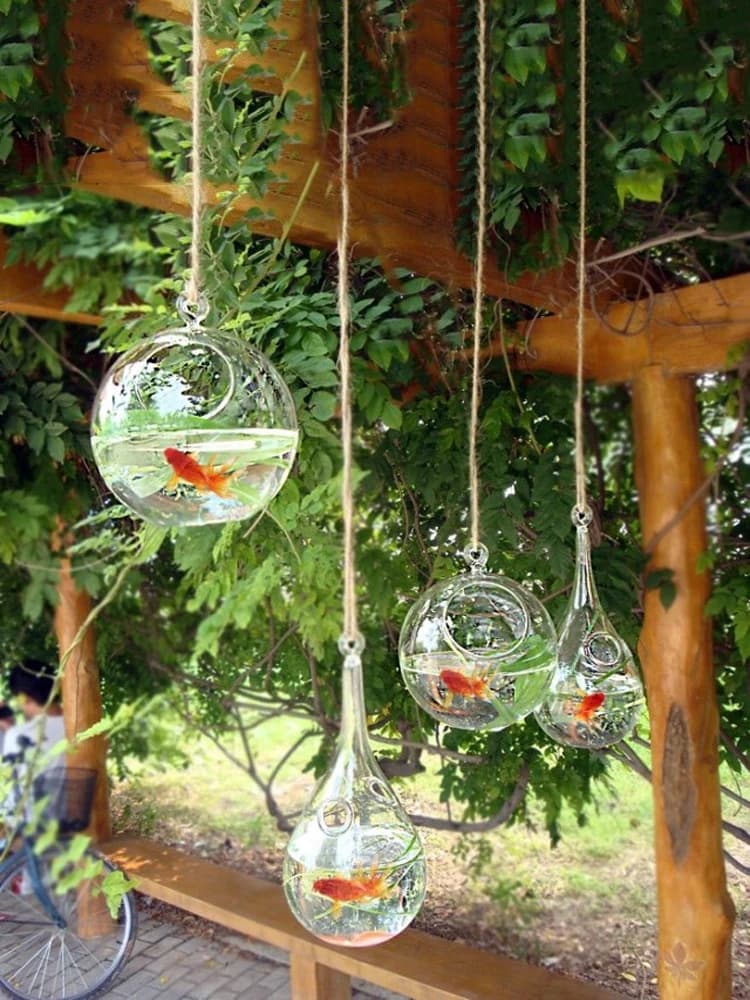 Hanging Glass Fishbowl