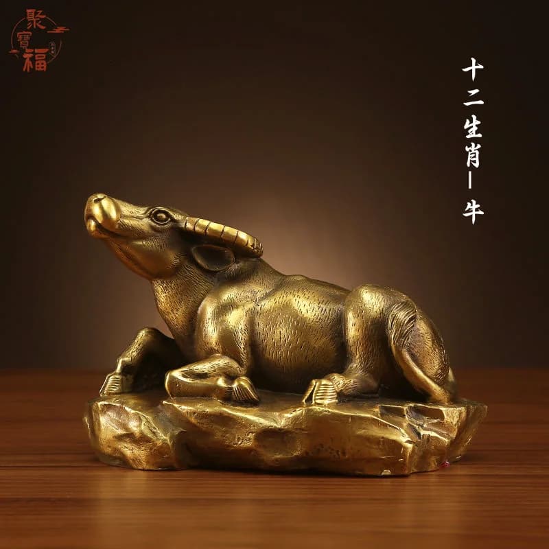 Brass Zodiac Ox Ornament