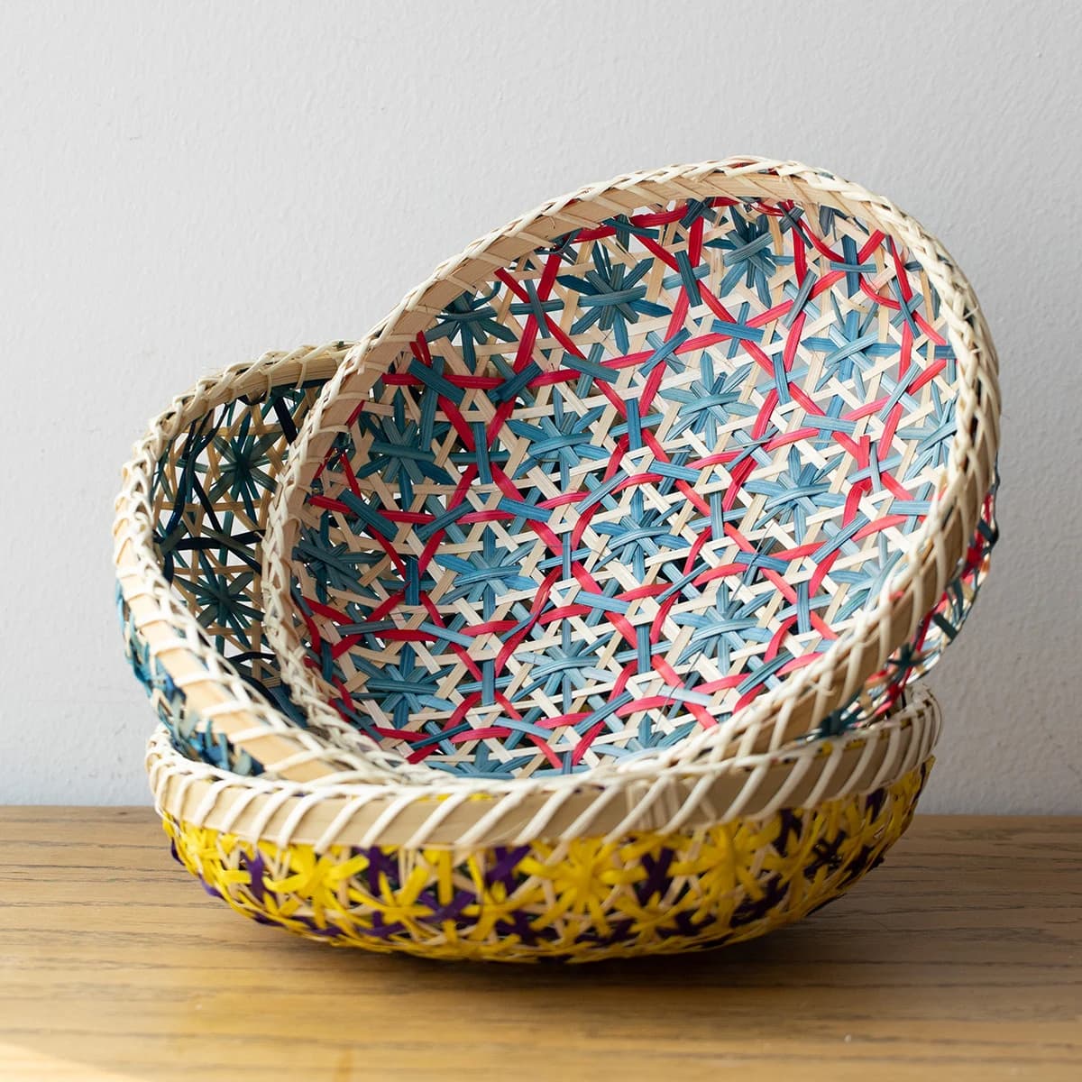 Colorful Willow Woven Storage Basket