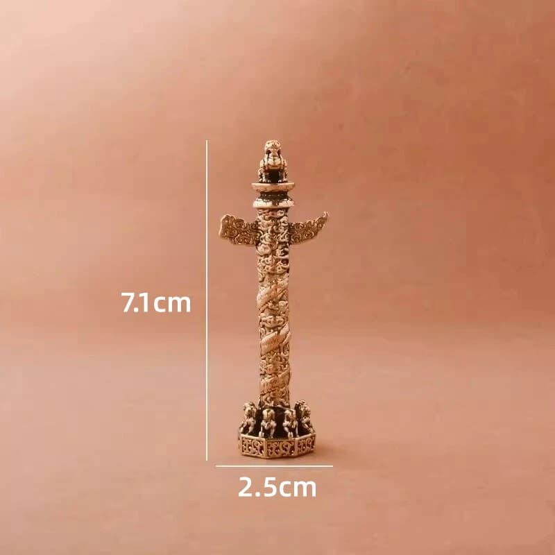 All-Copper Huabiao Column Ornament
