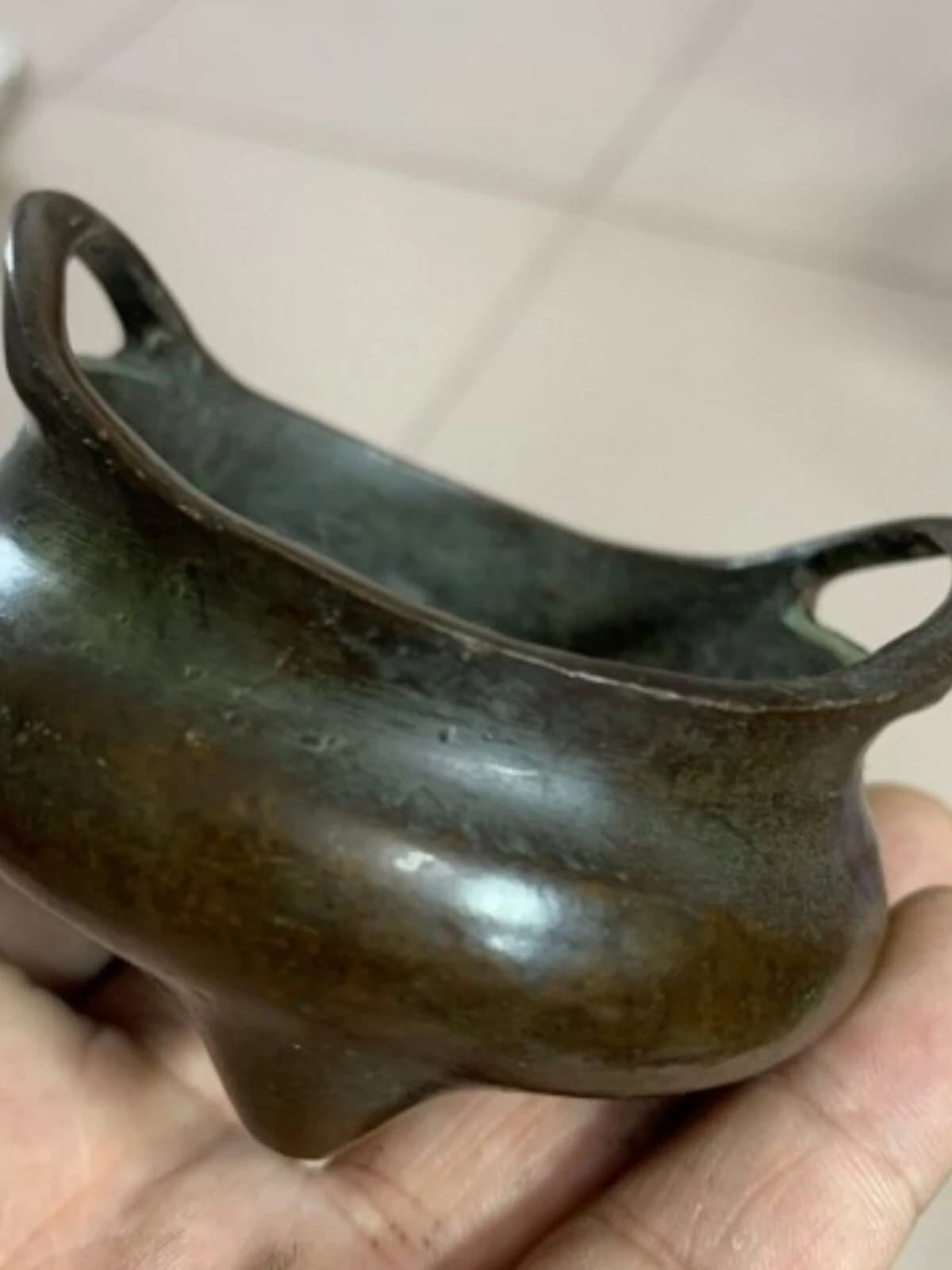 Solid Copper Qiao’er Incense Burner