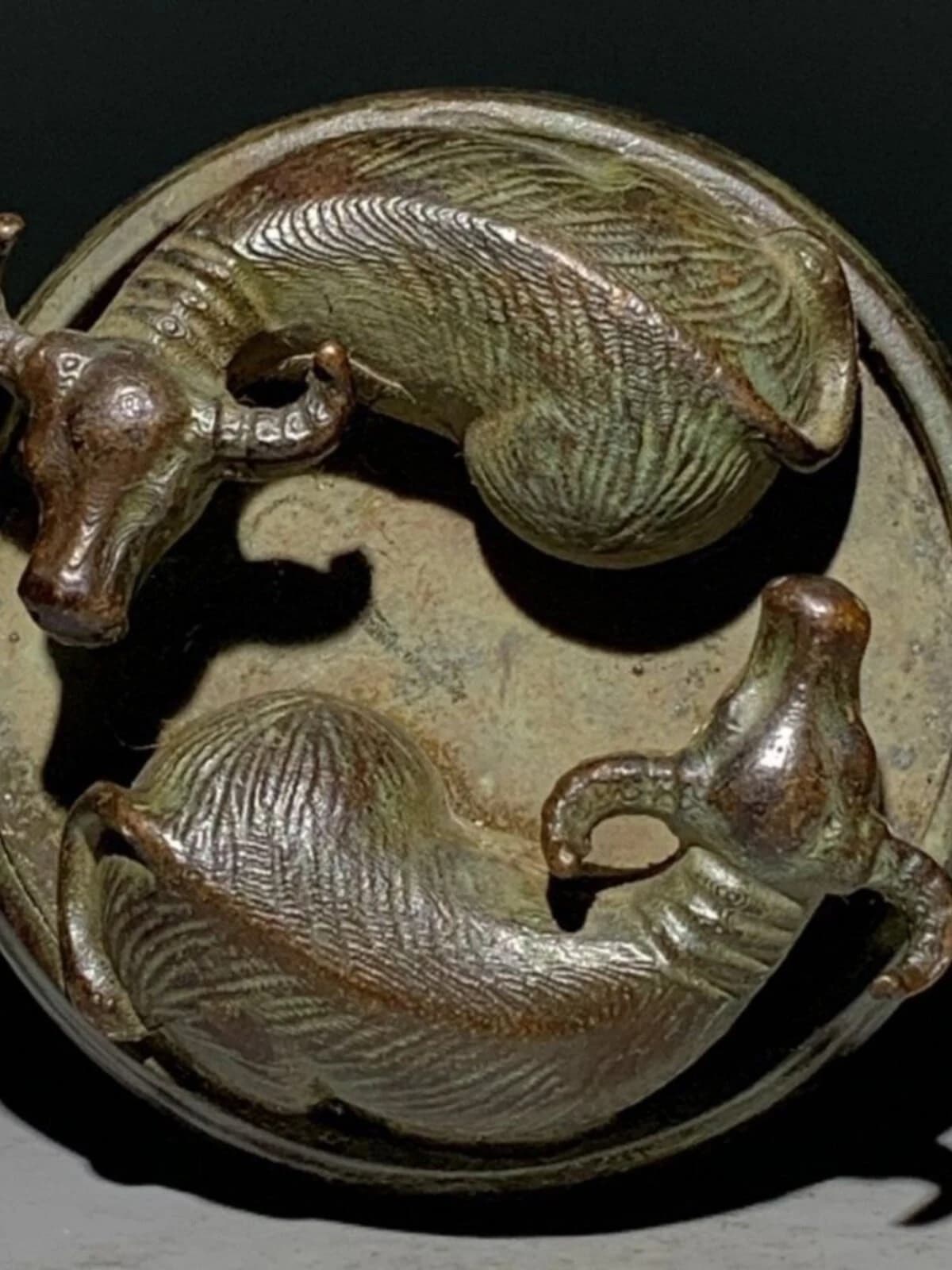 Copper Ox Bagua Ornament