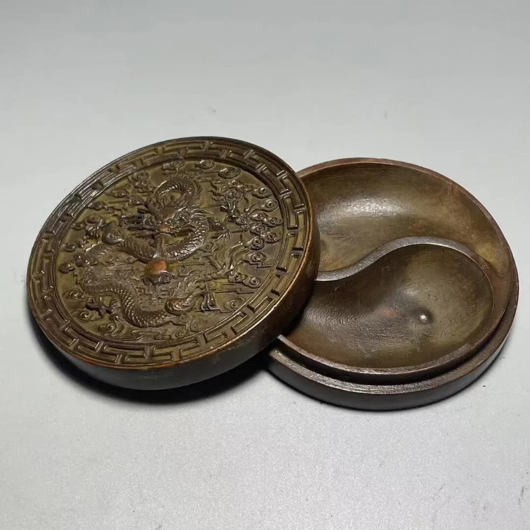 Alloy Round Ink Box
