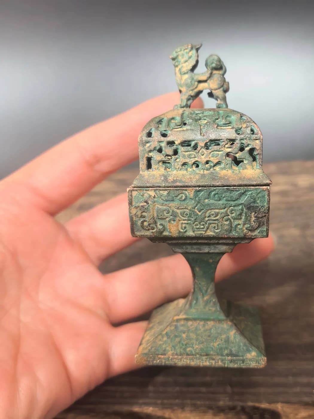 Antique-Style Bronze Pixiu Incense Burner