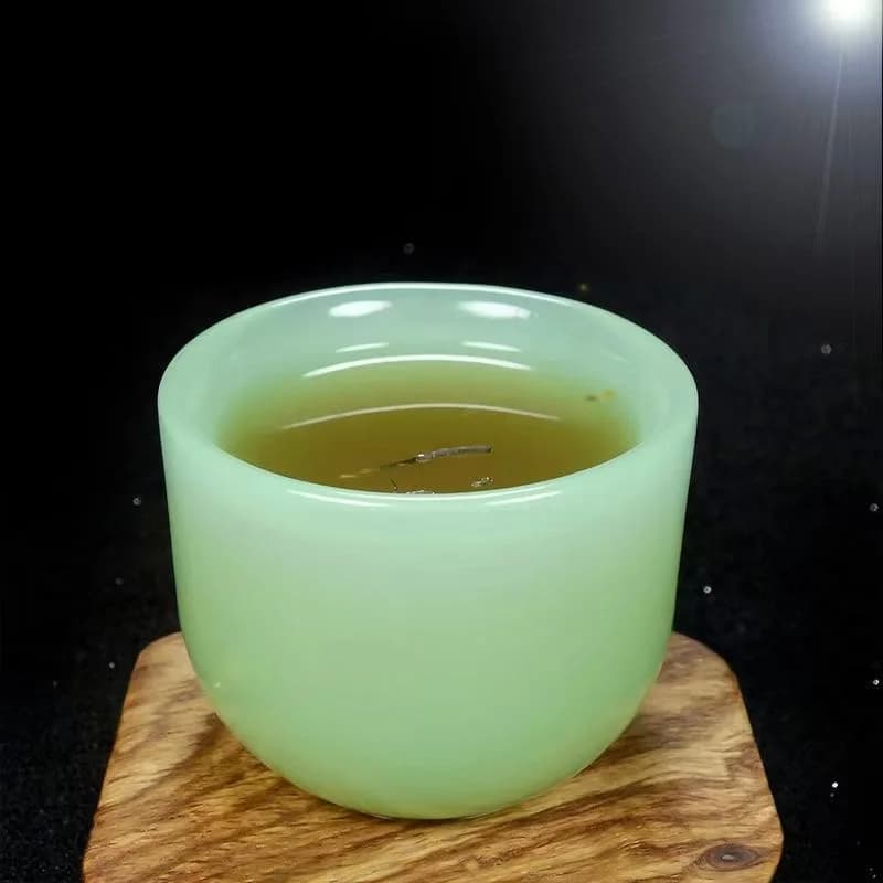Jade Stone Teacup Set