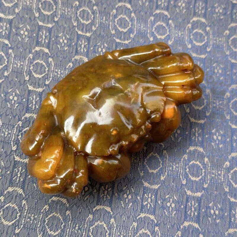 Xiuyan Jade Crab Pendant