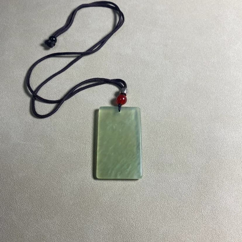 Xiuyan Jade Peace Plaque Pendant