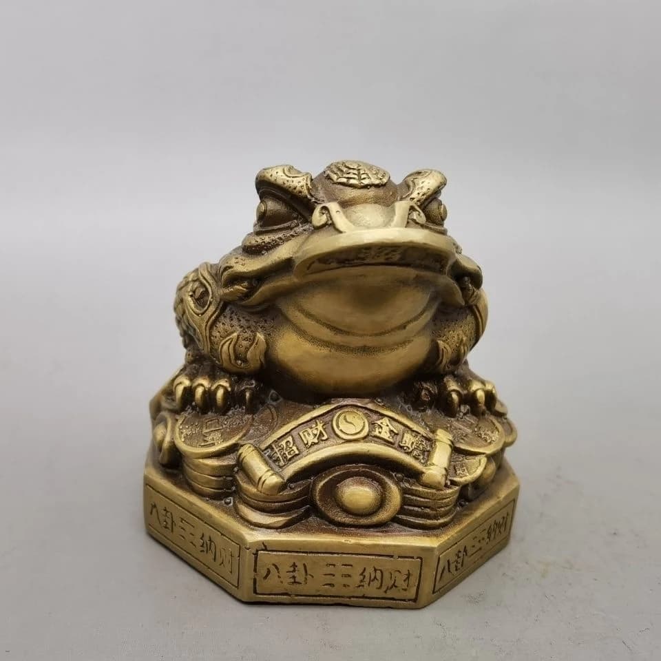 Copper Three-Legged Money Toad Ornament