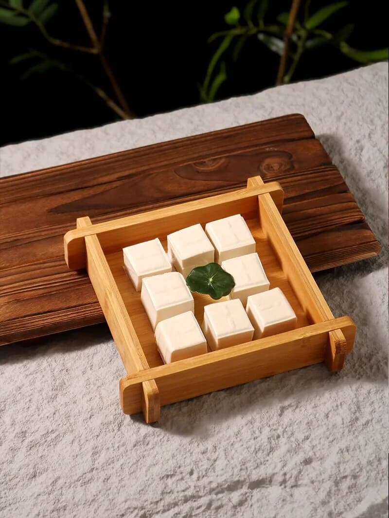 Bamboo and Wood Snack Plate